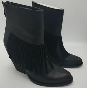 Very Volatile Khloe Fringe Ankle Booties Boots